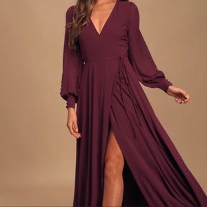 Lulus Burgundy Maxi Dress